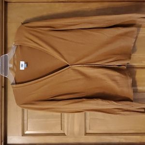 Tan womens medium Old Navy button cardigan.